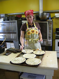 glazing pie crusts