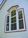 Mullioned windows, Old Selmah Schoolhouse, Selma